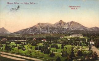 5 db régi Tátra képeslap / 5 Tatra postcards: Csorba-tó (2), Tátralomnic (2), Halas-tó
