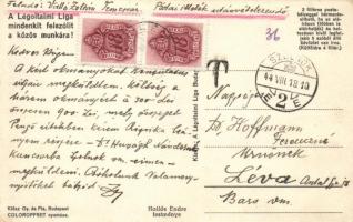 Légoltalmi Liga; Klösz Coloroffset / Hungarian air defence propaganda s: Hollós Endre