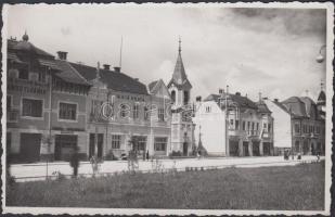 Gyergyószentmiklós, Bartis Sándor üzlete / pharmacy, post, bank, shops, photo (EK)