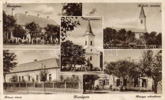 Kunágota, Hangya szövetkezet, templomok (r)