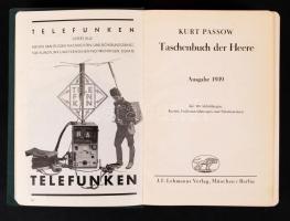 Passow, Kurt: Taschenbuch der Heere 1939. München - Berlin, 1939, Lehmanns Verlag. Kiadói egészvászo...