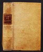 Maimbourg, Louis: Traité historique de l'établissement et des prérogatives de l'Eglise de Rome et de ses évêques. Paris, 1688, Sebastien Mabre-Cramoisy. Korabeli disznóbőr kötésben, rézmetszetű címképpel, a címlapon vignettával, kitűnő állapotban /  Original leather binding, copper engraving frontispiece, vignette on title page, excellent condition
