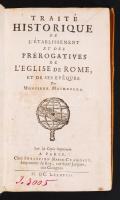 Maimbourg, Louis: Traité historique de l'établissement et des prérogatives de l'Eglise de ...