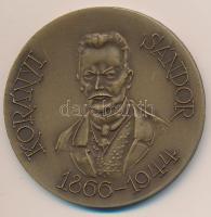 Kiss Nagy András (1930-1997) DN "Korányi Sándor" Br emlékérem (60mm) T:1 ÁPV plasztiktokban ismertető tanúsítvánnyal