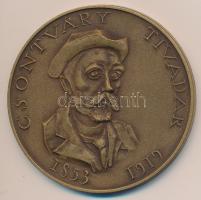 Kiss Nagy András (1930-1997) DN "Csontváry Tivadar" Br emlékérem (60mm) T:1 ÁPV plasztiktokban ismertető tanúsítvánnyal