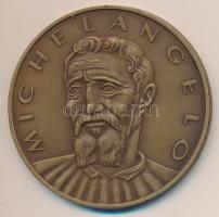 Kiss Nagy András (1930-1997) DN "Michelangelo" Br emlékérem (60mm) T:1 ÁPV plasztiktokban ismertető tanúsítvánnyal