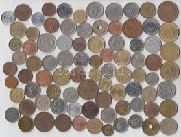 85db klf fémpénz ~85db ország pénzei, érdekes darabokkal T:vegyes 85pcs of different metal coins from ~85 countries with good ones C:mixed