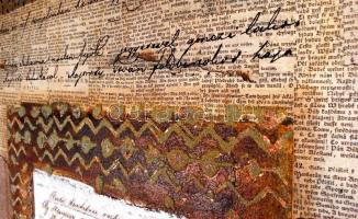 Ajtai Tamás (1952-): Szilárd állandóság. Vegyes technika, vászon, jelzett, 88×88 cm