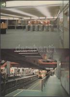 9 db modern brüsszeli metró lap / 9 modern Brussels metro cards