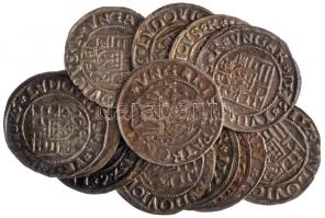 1526. Denár Ag "II. Lajos" (15x) T:1,2,2- Hungary 1526. Denar Ag "Ludwig II" (15x) C:UNC,XF,VF Huszár 841., Unger I 673.p