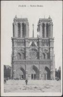 4 db régi, francia képeslap / 4 French postcards: Paris, Senlis, Quimper, Laon