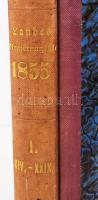 1855 Magyarországot illető Országos Kormánylap. Landes-Regierungsblatt für das Königreich Ungarn. VI...