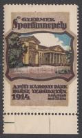 1914 Gyermek Sportünnepély a fóti Károlyi park területén levélzáró.