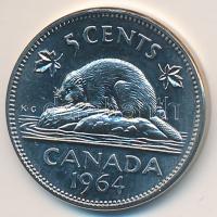 Kanada 1964. 5c Ni T:1- Canada 1964. 5 Cents Ni C:AU Krause KM#57