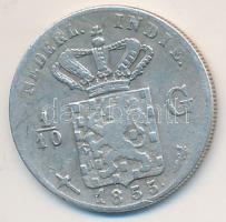 Holland Kelet-India 1855. 1/10G Ag T:2-
Netherlands East Indies 1855. 1/10 Gulden Ag C:VF
Krause KM#...
