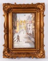 Tutz Ira (1955): Erőd utca. Akvarell, papír, üvegezett keretben, kép: 22x14 cm, keret: 26x35 cm.