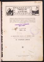 Turistaság és alpinizmus. Szerk. Dr. Vigyázó János. V. évfolyam, 1914-15. Bp., 1914-15, Ifj. Kellner Ernő Könyvnyomdája. Egészvászon kötés, fotókkal illusztrált, kopottas állapotban, belsejében pecséttel.