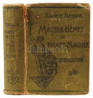 Könnye Nándor: Magyar-német és német-magyar zsebszótár. Bécs, 1911(?), Deubler József kiadványa. Kia...