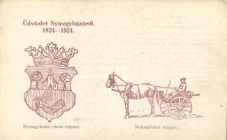 Nyíregyháza címer, taligás