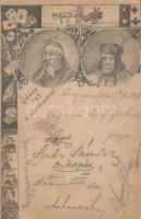 Üdvözlet a sorozásról, kézzel készített lap / greeting from the enlistment, Judaica, haindmade postc...