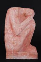 Andrássy Kurta János(1911-2008): Pihenő ülő alak. Gipsz, jelzett, m: 22 cm.