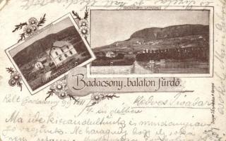 1899 Badacsony, Balaton fürdő, floral (b)