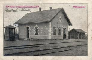 Sopronkeresztúr, Deutschkreutz; vasútállomás / railway station (r)
