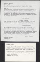 1913 Kossuth Lajos Ferenc (1841-1914) politikus saját kézzel írt levele a Funk and Wagnalls cégnek, ...