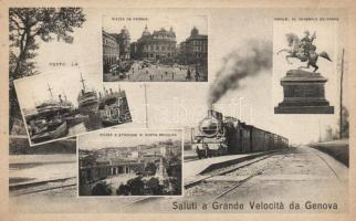 Genova locomotive, steamships