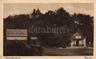 Zamárdi Piac tér, Unghváry László-féle ceglédi faiskola, szőlő és borgazdasági Rt. Balaton vidéki főlerakata