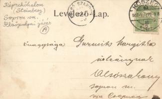 Répcekőhalom, Kőhalom, Steinberg; vendéglő, postahivatal; kiadja Steegmüller Arthur fényképész / res...