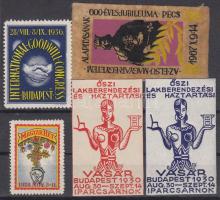 1928-1967 Rendezvények alkalmából kiadott levélzárók (Goodwill Kongresszus, Őszi Lakberendezési és H...