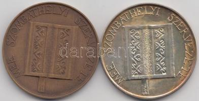 Kiss Sándor (1925-1999) 1986. "MÉE Szombathely / Pável Ágoston" Ag és Br emlékérem pár (32...