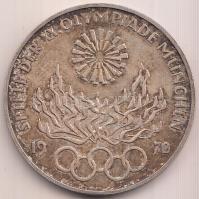 NSZK 1972G 10M Ag "Olimpia-München - Láng" T:1-,2
GFR 1972G 10 Mark Ag "Olymics Munic...