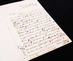 1861 Shoepf András magyar szabadságharcosról, később amerikai tábornokról szóló levél. Joseph Holt a...