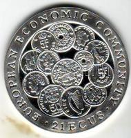 Gibraltár 1993. 21Ecu "EEC" Ag T:PP Csak 15.000db!