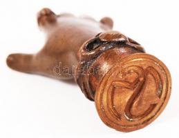 Kezet formázó bronz pecsétnyomó / Brass seal-maker 8 cm