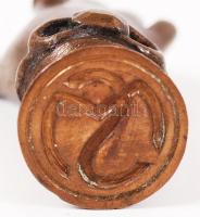 Kezet formázó bronz pecsétnyomó / Brass seal-maker 8 cm