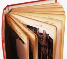 1895 Prága 20 fotót tartalmazó leporelló / 1895 Prague leporello with 20 photos 12x17 cm