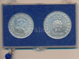 1973. 50Ft Ag + 100Ft Ag "Petőfi" T:BU Eredeti plombált MNB plasztiktokban