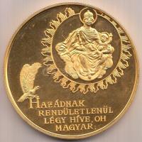 Bognár György (1944-) 1989. "1956-1989 Magyar Köztársaság Emlékérem" aranyozott nagyméretű...