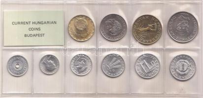 1988. 2f-20Ft 10db klf érmés forgalmi sor fóliatokban T:1