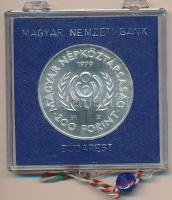 1979. 200Ft Ag "Nemzetközi gyermekév" plombált MNB tokban T:BU