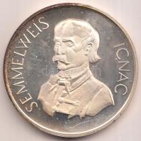 Kiss Nagy András (1930-1997) DN "Orvos sor/Semmelweis Ignác" Ag emlékérem (11.19g/0.925/32mm) T:PP