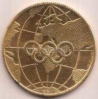 NSZK 1972. "München Olimpia" aranyozott Ag emlékérem (16.85g/0.925/32mm) T:PP GFR 1972. "Olympic Games Munich" gold plated silver medallion (16.85g/0.925/32mm) C:PP