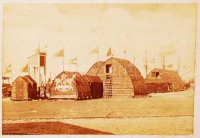 1882 Shanghai osztrák-magyar expedíció tábora nagyméretű fotó / 
1882 Shanghai Austrian-Hungarian ex...