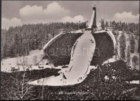 1952 Az osztrák olimpiai csapat tagjainak aláírása képeslapon az Oslói téli olimpiáról / 1952 Autogr...