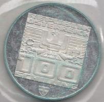 Ausztria 1976. 100Sch Ag "Innsbruck - XII. téli olimpia / Síelő" T:PP
Austria 1976. 100 Sc...