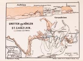 Illustrierter Führer durch Triest und Umgebungen Wien, 1904. Hartleben 81 képpel és 9 térképpel, egé...