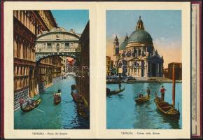 Olaszország kb 60db régi képeslap + 32 oldalas Velence képes füzet